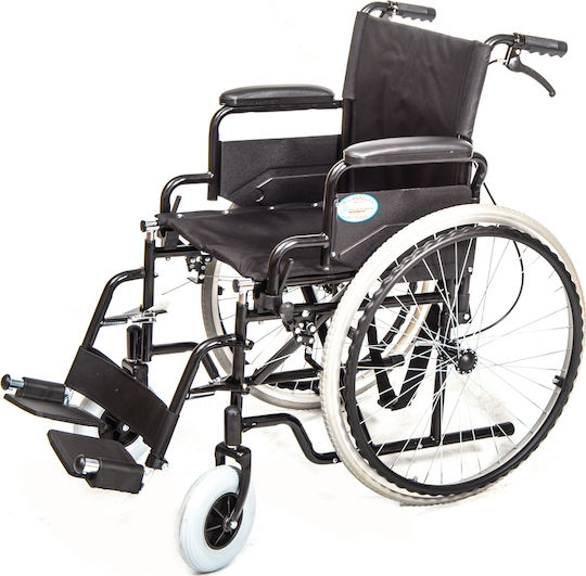 Promoting Medical Promoting Medical Wheelchair 24" Simple Type Wheelchair with Removable Sides/Feet & Companion Brakes 45cm Black
