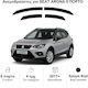 Heko Set of Windbreakers Front and Rear Car Dark Fime for Seat Arona 5D 2017 4pcs