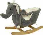 Rocking Toy Elephant Gray