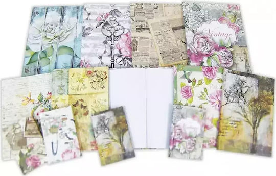 Skag Vintage Notizbuch B5 96 Blätter Geregelt mit Hartcover (Verschiedene Designs/Farben)