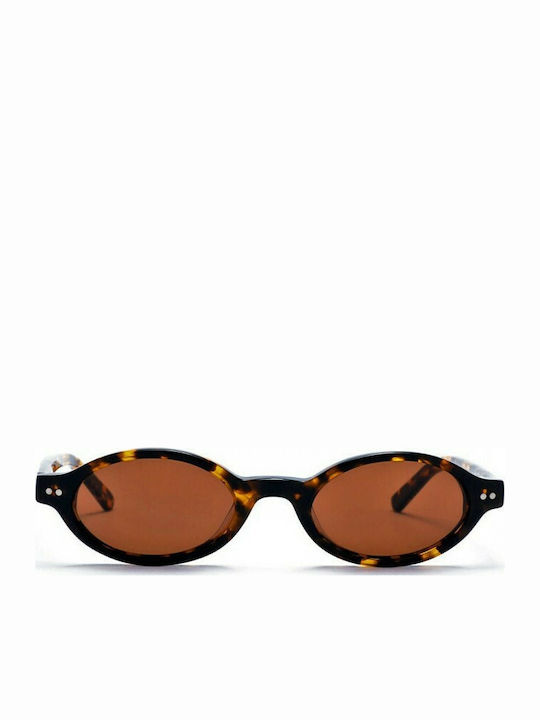 Mohiti Peace Women's Sunglasses with Brown Tartaruga Plastic Frame