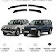 Heko Set of Windbreakers Front and Rear Car Dark Fime for Nissan Terrano Ford Maverick 4pcs