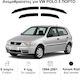 Heko Set of Windbreakers Front and Rear Car Dark Fime for Volkswagen Polo 4pcs