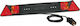 Lampa Bike Rack Bar with Lights & 7-Pin Socket 77.5x15cm Black 1pcs