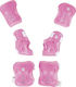 Amila Παιδικό Σετ Προστατευτικών για Rollers Ροζ Large