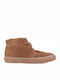 Freren Leather Kids Boots with Laces Beige