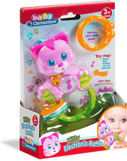 Baby Clementoni Κουδουνίστρα KItten Electronic για 3+ Μηνών