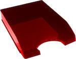 Metron Δίσκος Εγγράφων Πλαστικός Classic 800 Κόκκινος 35x25x6.6εκ.