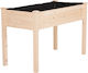 Outsunny Blumenkasten Hölzernes Braun 122.5x56.5x76cm.