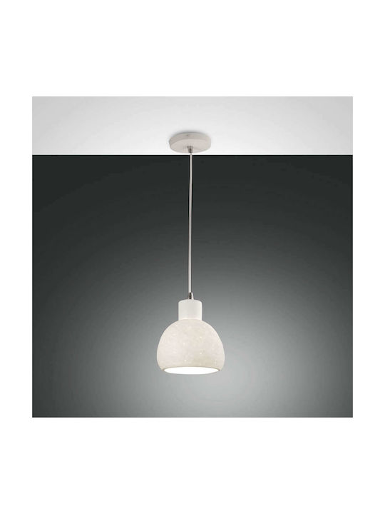 Fabas Luce Marina Pendant Light Single-Light for Socket E27 White