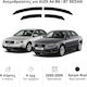 Heko Set deflectoare de vânt Dark Fime pentru Audi A4 B6 4D 2002-2009 4buc