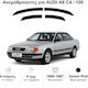 Heko Audi A100 4 1990-1997 Set of Windbreakers Front and Rear Car Dark Fime for Audi 100 4pcs