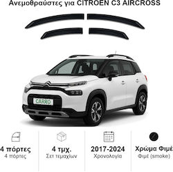 Heko Комплект Автомобилни Ветробрани Отпред И Отзад Тъмно Фиме За Citroen C3 Aircross 4 Бройки 12268 Heko Комплект Автомобилни Ветробрани Отпред И Отзад Тъмно Фиме За Citroen C3 Aircross 4 Бройки 12268