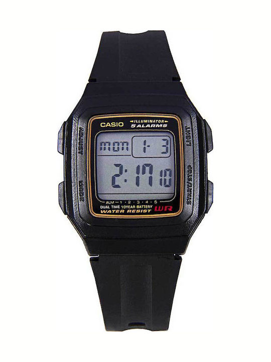 Casio Ψηφιακό Ανδρικό Ρολόι 40mm Μπαταρίας με Μ...