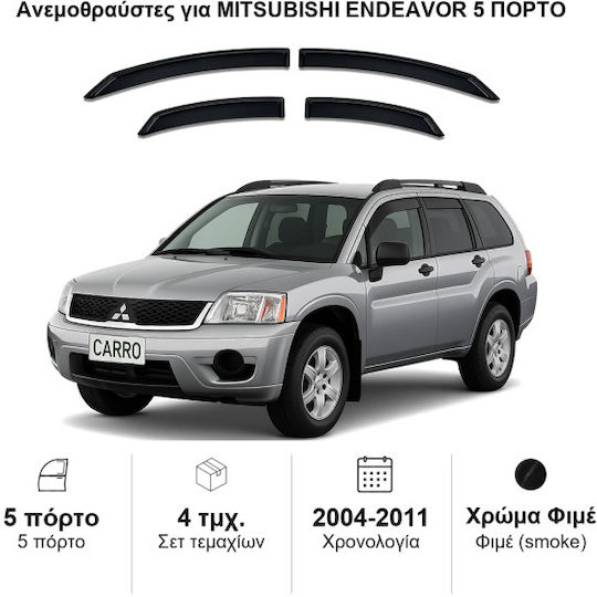 Heko Комплект Ветробрани Dark Fime за Mitsubishi Кантър 4бр