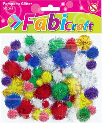 Fabi Pom Pom Handwerk Mehrfarbig Set 50Stück