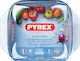 Pyrex 400 Irresistible Glass Rectangular Heat-Resistant Cookware 29x23x7cm