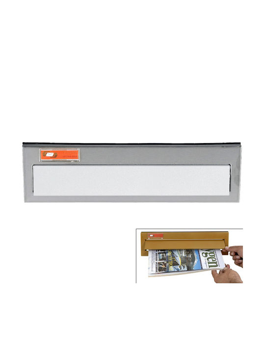 Viometal LTD 805 Compartiment Cutie Poștală Inox în Culoarea Argint 36.5x33x10cm