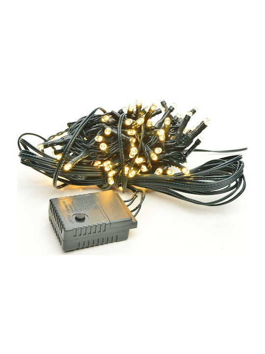 Programmable Christmas LED Light Warm White 29m