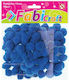Fabi Pom Pom Craft Blue Set of 50pcs