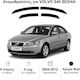 Heko Set of Windbreakers Front and Rear Car Dark Fime for Volvo S40 4pcs