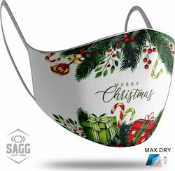 Sagg Unisex Μάσκα Προστασίας Merry Christmas 2 ...