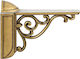 Roline 249 Metallic Corner Shelf Αντικέ 120x95mm