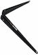 FFG Heavy-Duty Metallic Corner Shelf Black 350x...