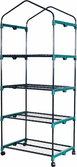 Herzberg HG-8001 Seed Propagator with Metal Frame and Shelves 0.49x0.69x1.58m