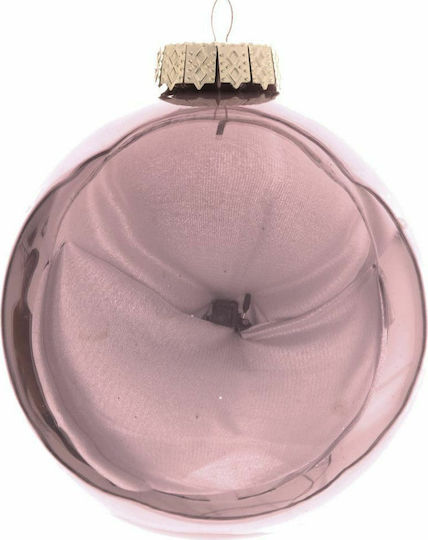 Ornament suspendat Glob De sticlă Roz 8buc Set 8buc