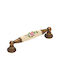 Roline 520 Antique Handle Furniture made of Zamak & Porcelain Pink 120mm (Center Distance 96mm) 520 520-ANTIKE-ROZ 1pcs