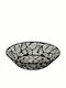 Marva Jungle Fruit Bowl Metallic Black 28x28x6cm