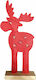 XMASfest Beleuchtet Weihnachtliche Holz Figur Rentier Höhe 47cm 2Stück