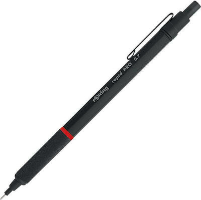 Rotring Rapid Pro 0.7mm με Γόμα Κατάλληλο για Σχέδιο Μαύρο