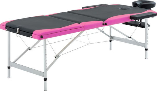 vidaXL Tragbares Zusammenklappbares Physiotherapie-Bett aus Aluminium 191x70cm 3 Positionen