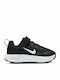 Wearallday Kids Sports Shoes Running with Hoop & Loop Closure Black / White