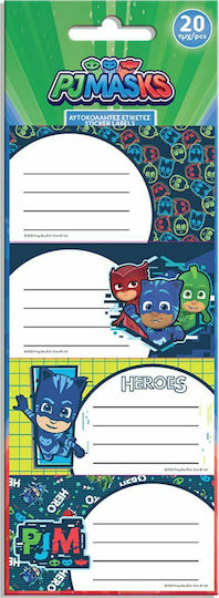 Διακάκης Pj Masks Ετικέτες Τετραδίων 20τμχ