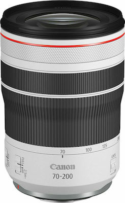 Canon Full Frame Φωτογραφικός Φακός 70-200mm f/4L IS USM Tele Zoom για Canon RF Mount White