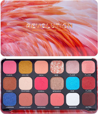 Revolution Beauty Forever Flawless Paletă cu Farduri de Pleoape Formă Solidă Flamboyance Flamingo 19.8gr