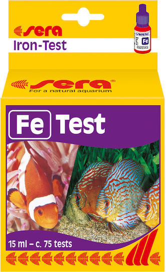 Sera Τest Νερού Ενυδρείου Fe Iron Test 15ml 75 τμχ