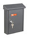 Viometal LTD Toulon 95 Outdoor Mailbox Metallic Charcoal 21x7x27cm