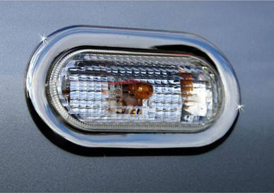 S-dizayn Πλαίσιο Προβολέα Μπροστινό για Ford C-Max Δαχτυλίδι Φλας Χρώμιο για Ford C-Max 2003>2010 2τεμ