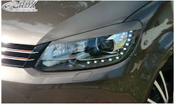 Autostyle Φρυδάκια Φαναριών Μπροστινά για Volkswagen Touran Φρυδάκια Φαναριών για VW Touran 1T1 Facelift