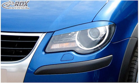 Autostyle Front Headlight Eyebrows for Volkswagen Touran Headlight Eyebrows for VW Touran 1T Facelift