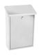 ERGOhome Simple Außenbereich Briefkasten Metallisch in Weiß Farbe 40x10x25cm