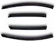 Novline Set of Windbreakers Front and Rear Car Dark Fime for Kia Sportage 4pcs
