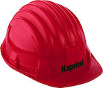 Kapriol Construction Site Helmet Red 28500