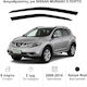 Heko Set of Windbreakers Front Car Dark Fime for Nissan Murano 2pcs