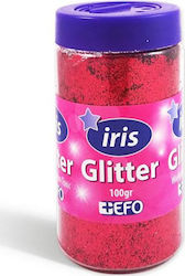 +Efo Iris Praf de aur Glitter Roșu în Sare 100gr