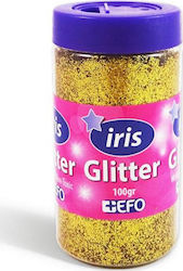 +Efo Iris Gold Glitter Gold Dust in Shaker Jar 100gr